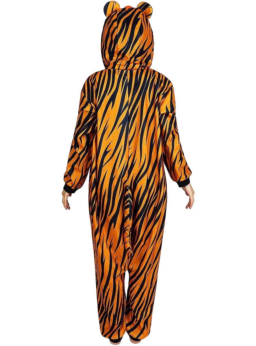 Funidelia tigre onesie costume adulto arancione S-M