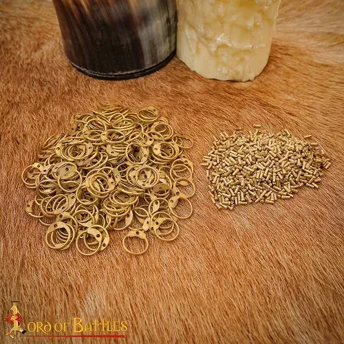 La Bottega di Merlino Anelli ottone 6mm 200g rivetti