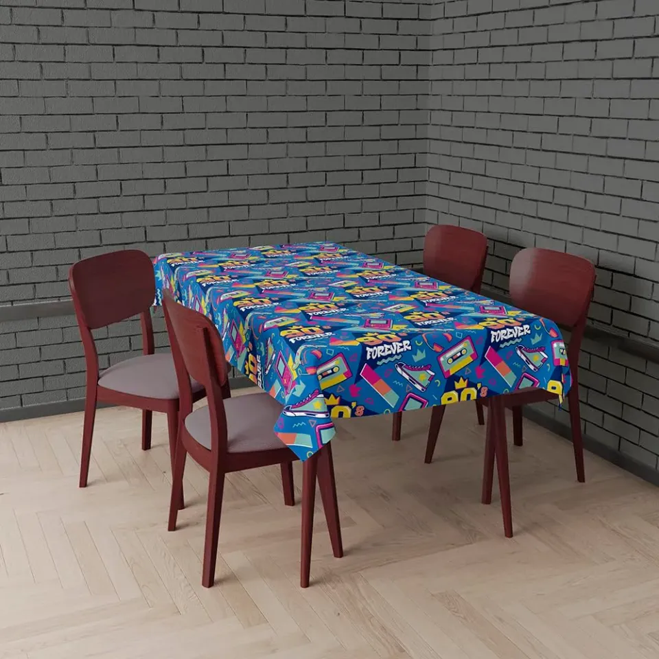 Guirca Tovaglia 90s tovaglia multicolore 137x274 cm PVC