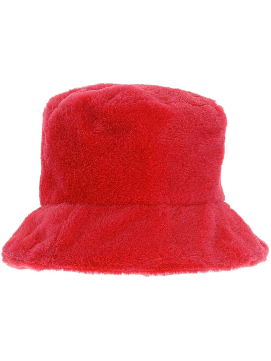 Smiffys 90s cappello bucket pelliccia rossa adulto unisex