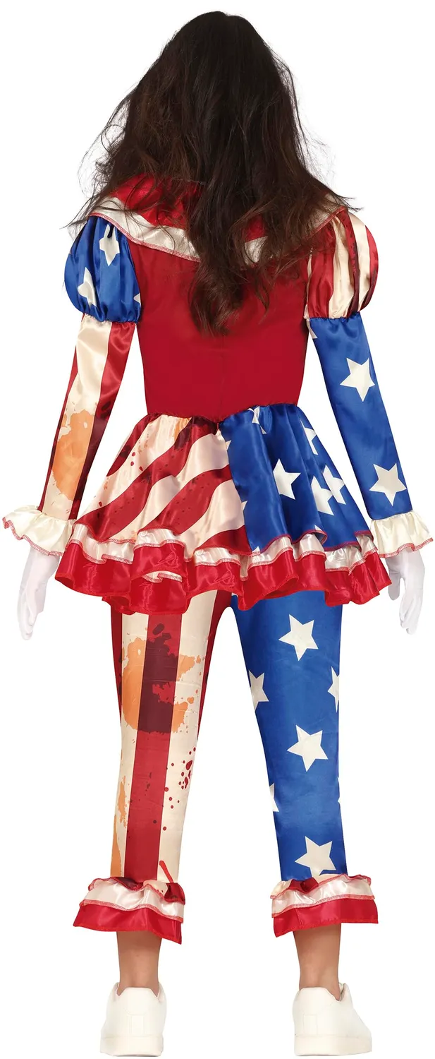 Fiestas Guirca costume pagliaccio americano S 36-38 donna