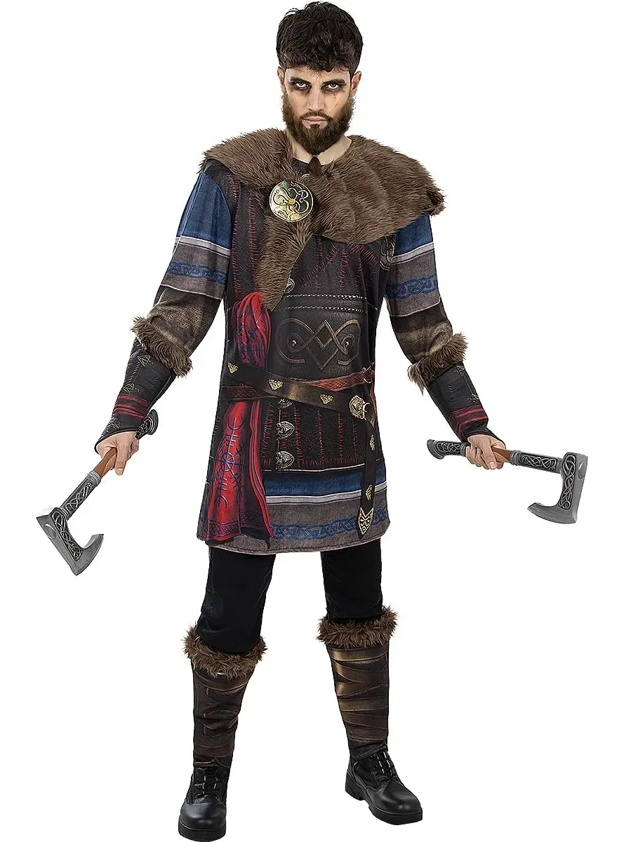 Funidelia Eivor Valhalla costume uomo S-M grigio