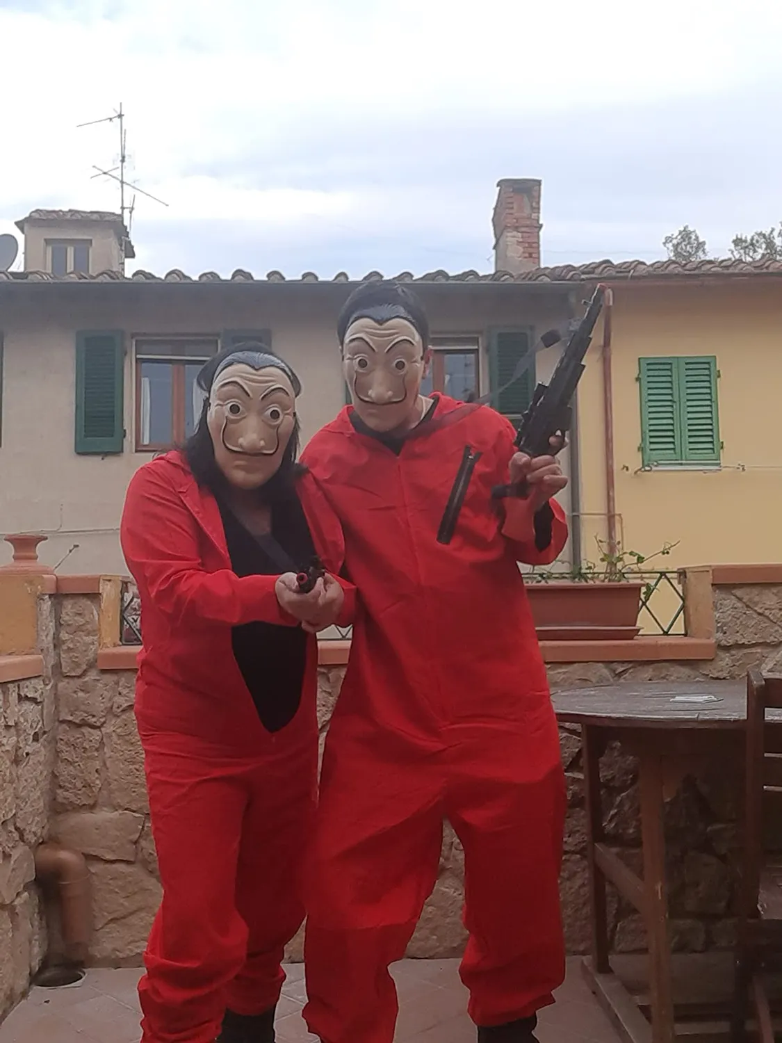 Guirca Costume Carcerato Rosso L 52-54 con Cappuccio