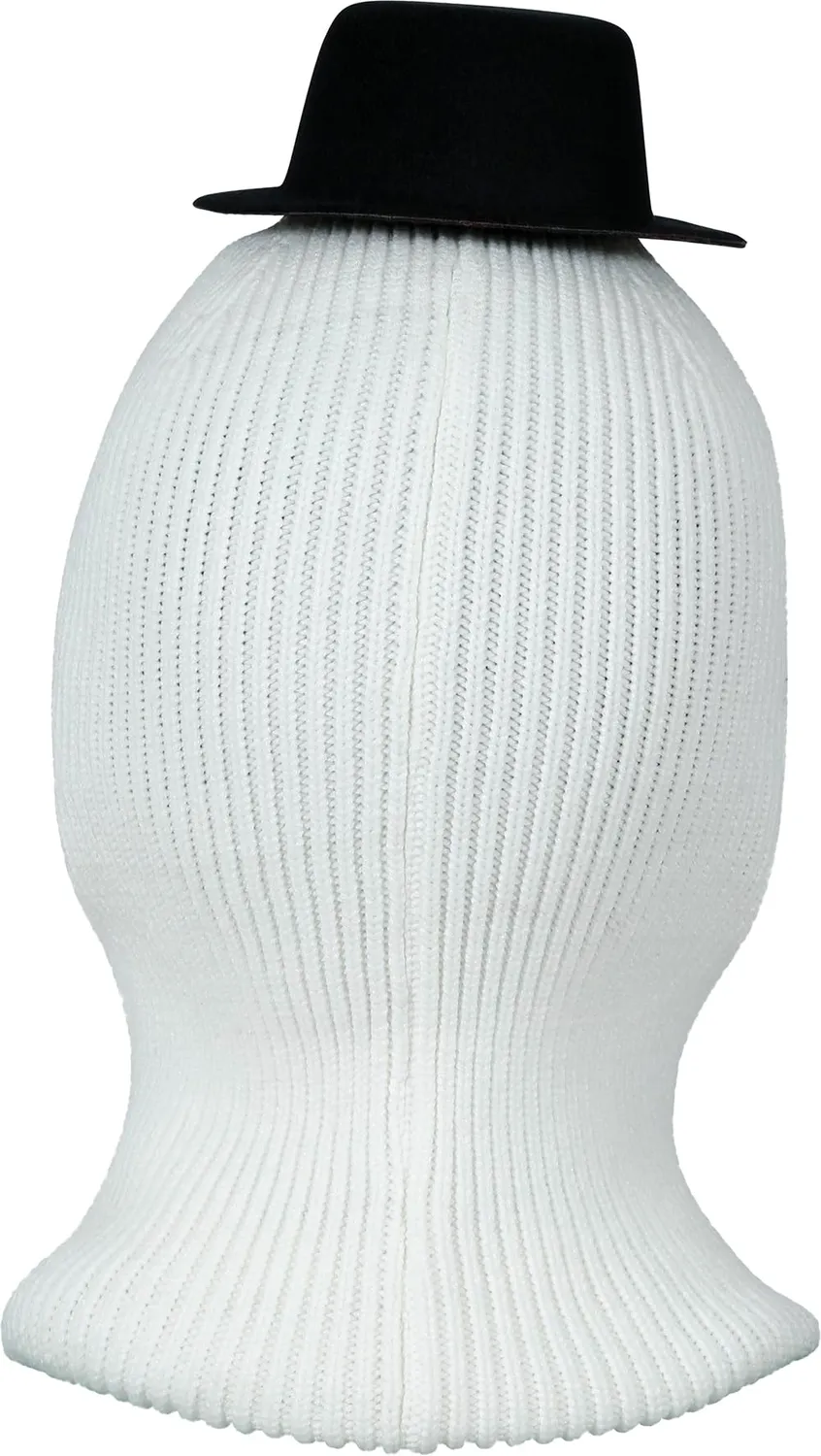 Fiestas Guirca cappuccio pupazzo di neve bianco nero costume