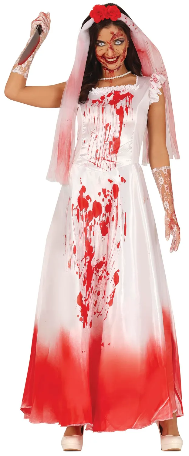 Guirca Sposa Assassino costume donna S sanguinante