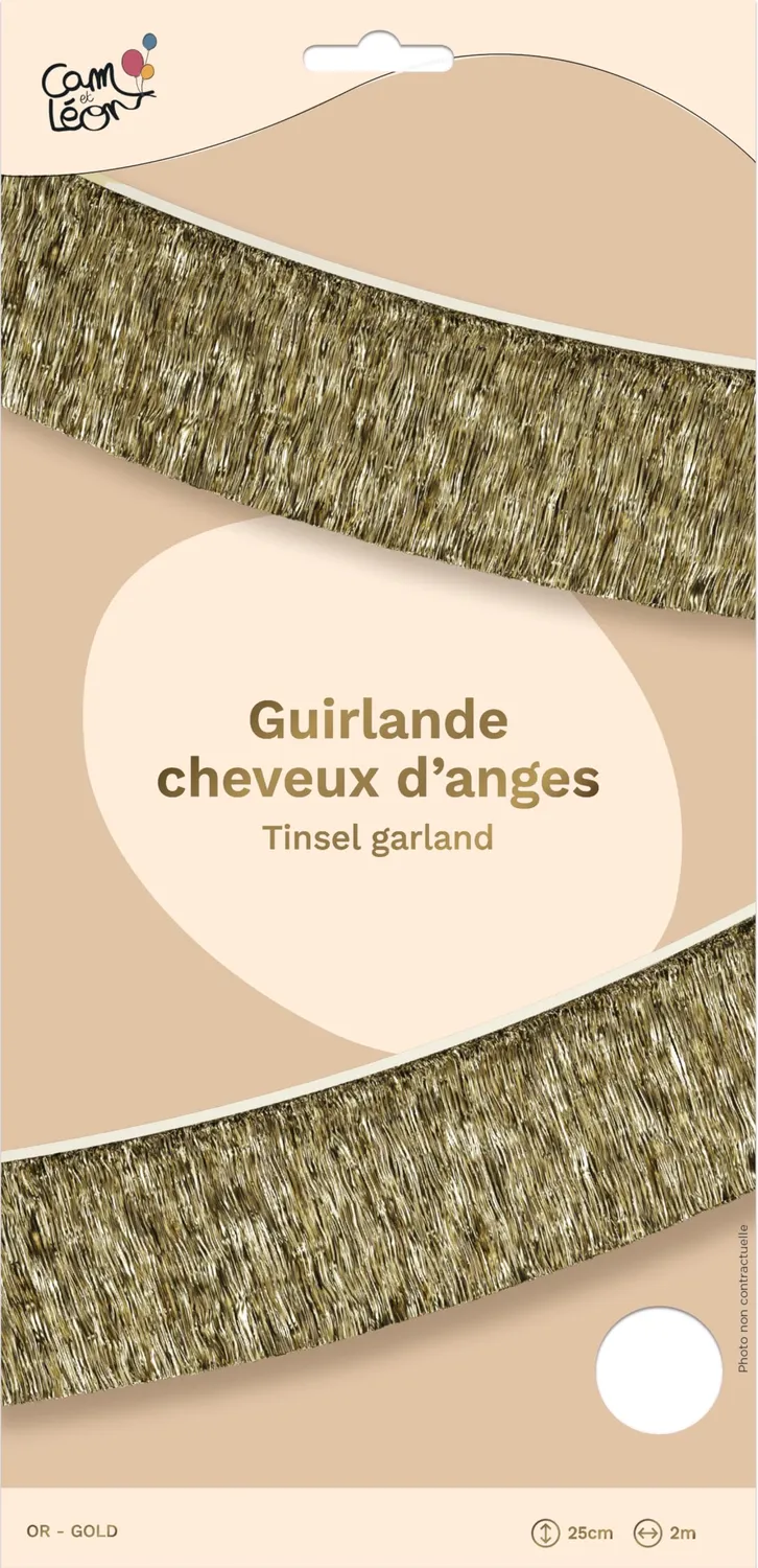 P'tit Clown Re22601 ghirlanda capelli angelo oro 2 m
