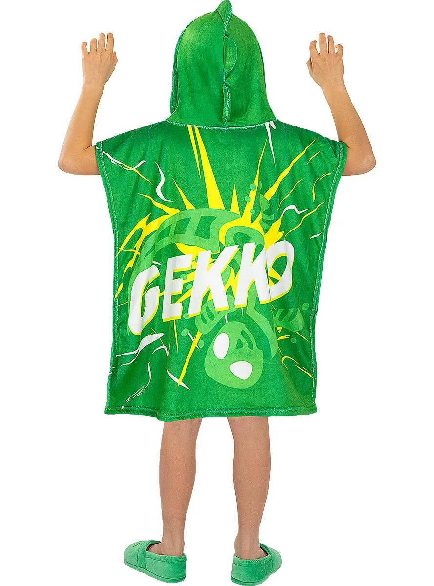 Funidelia PJ Masks Poncho mare Geco bimbo verde