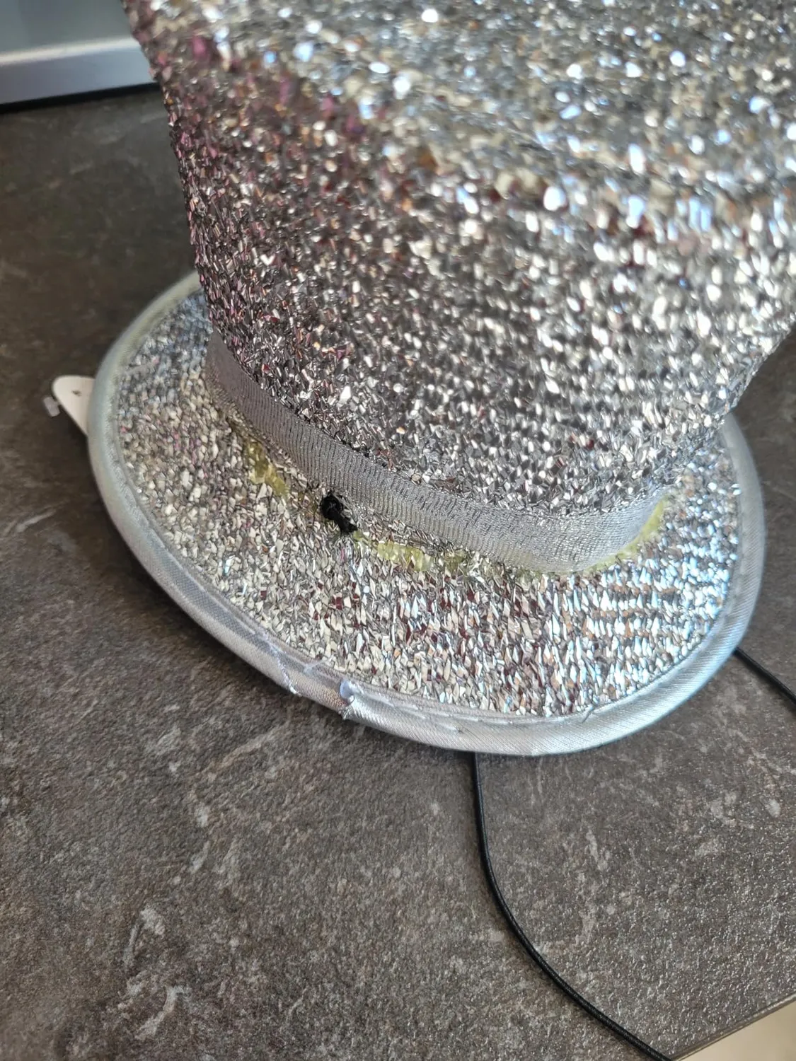 Fiestas Guirca 13034 mini cilindro argento glitter donna