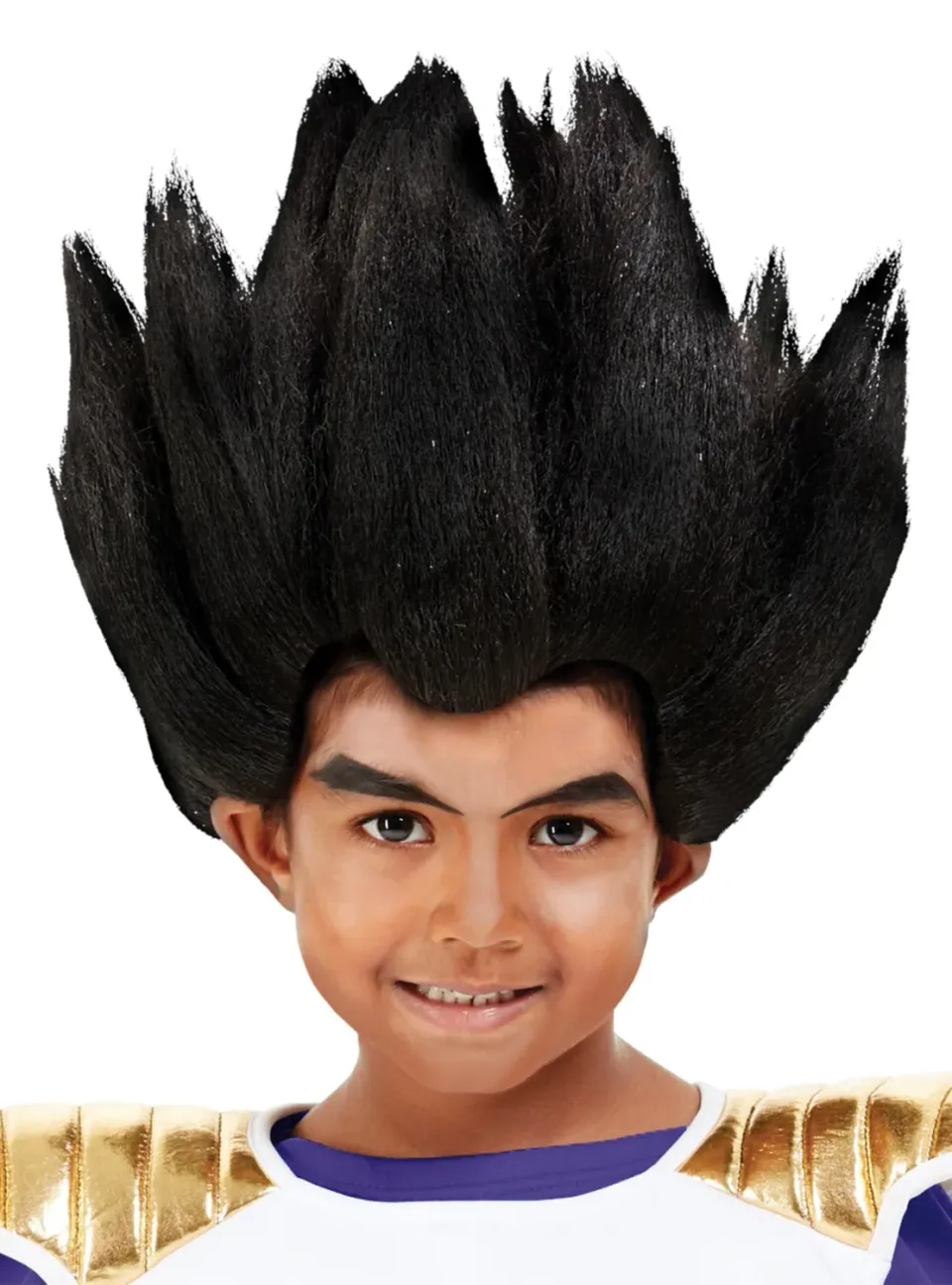 Funidelia Dragon Ball Vegeta parrucca bambino nero fibre