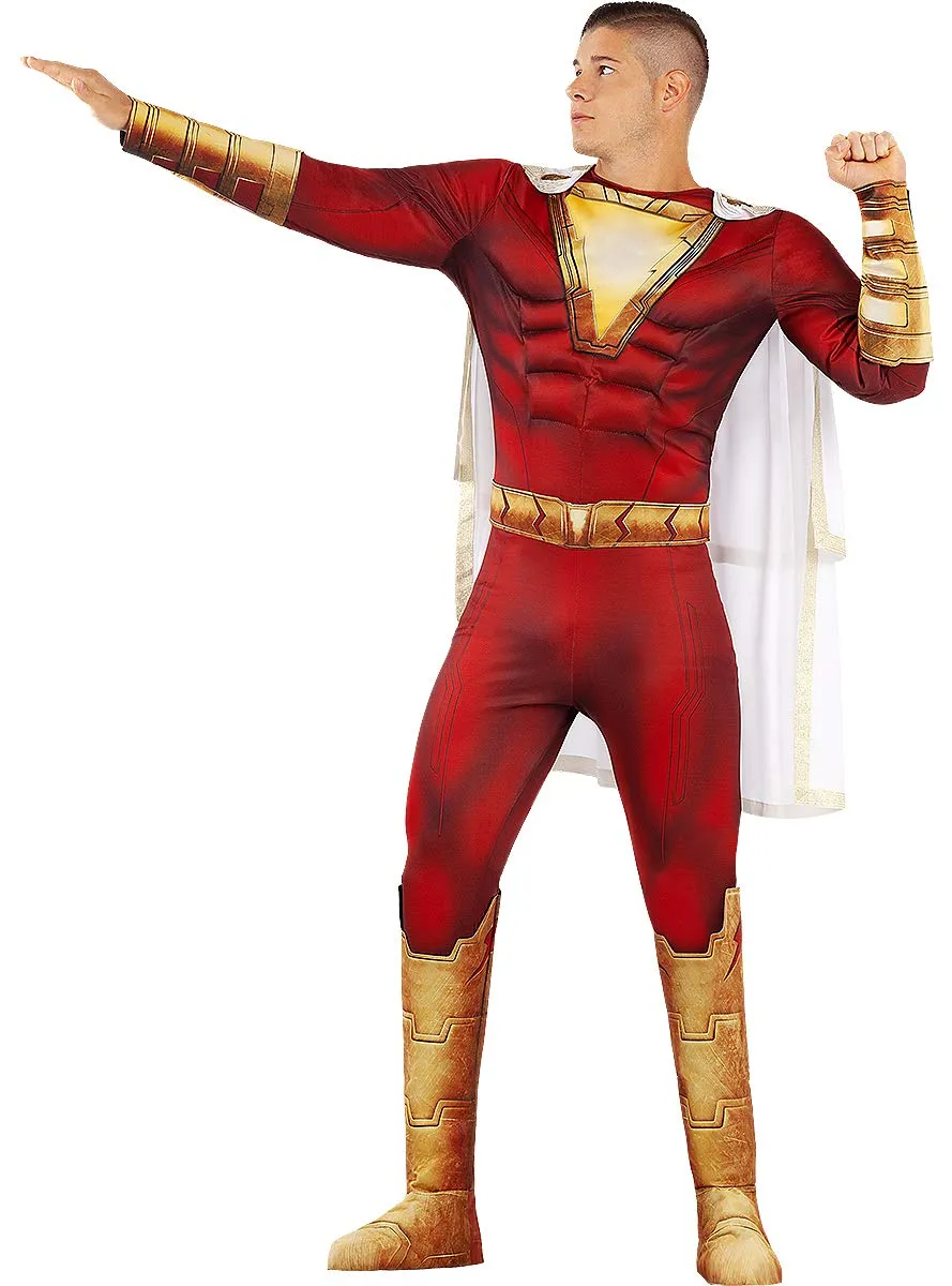 Funidelia Shazam DC Comics Costume uomo rosso muscoloso