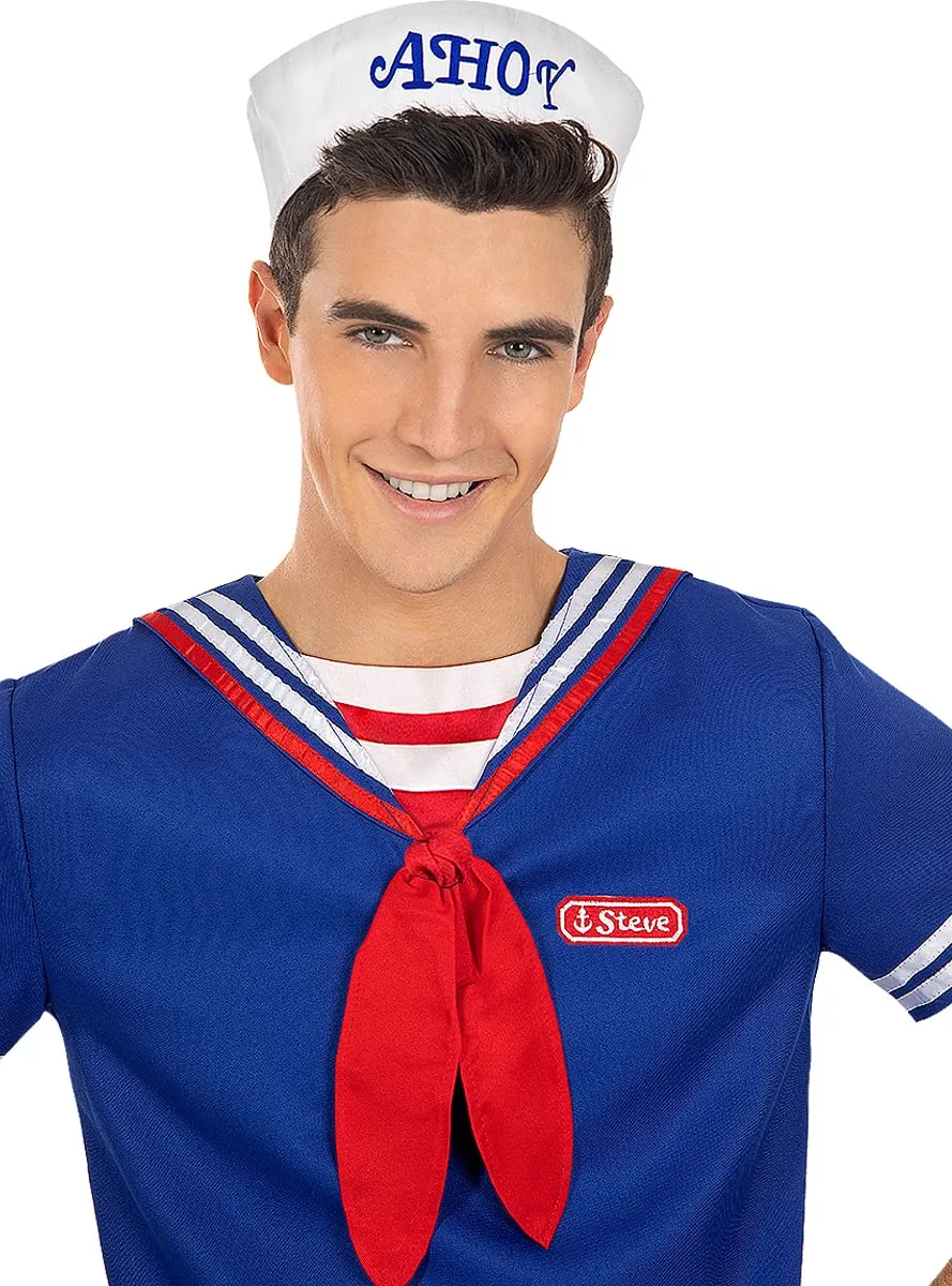 Funidelia Stranger Things Steve Ahoy costume uomo blu