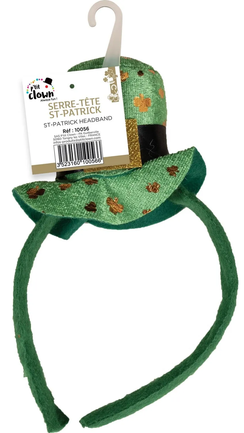 P'tit Clown Re10123 cerchietto trifoglio verde