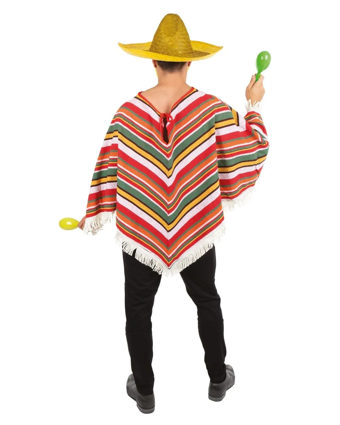 P'tit Clown 91224 poncho messicano adulto multicolore unica
