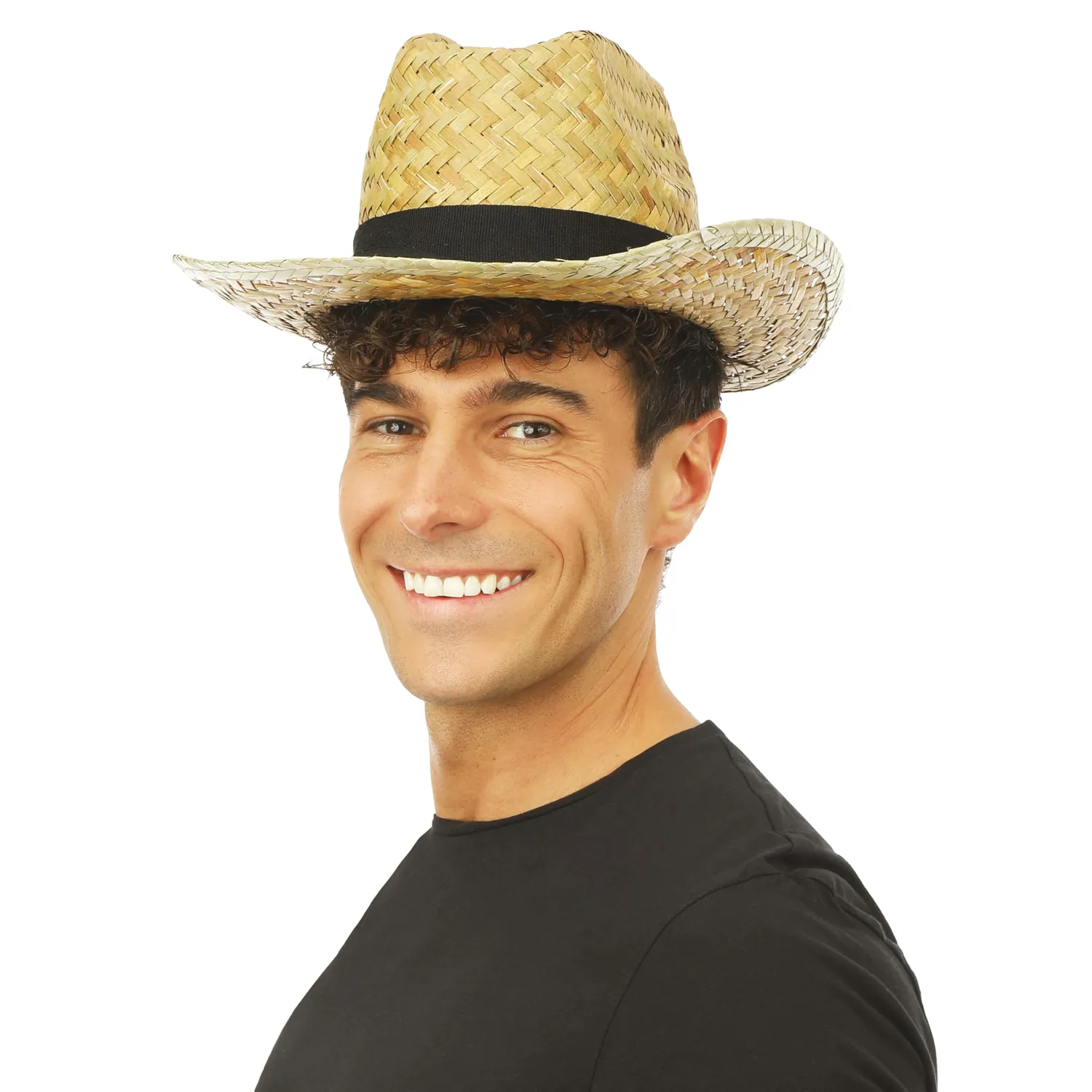 P'tit Clown Cow Boy cappello paglia naturale