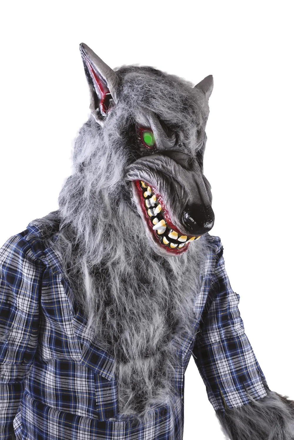 P'tit Clown Lupo Mannaro Animato 180 cm Decorazione Halloween Grigio