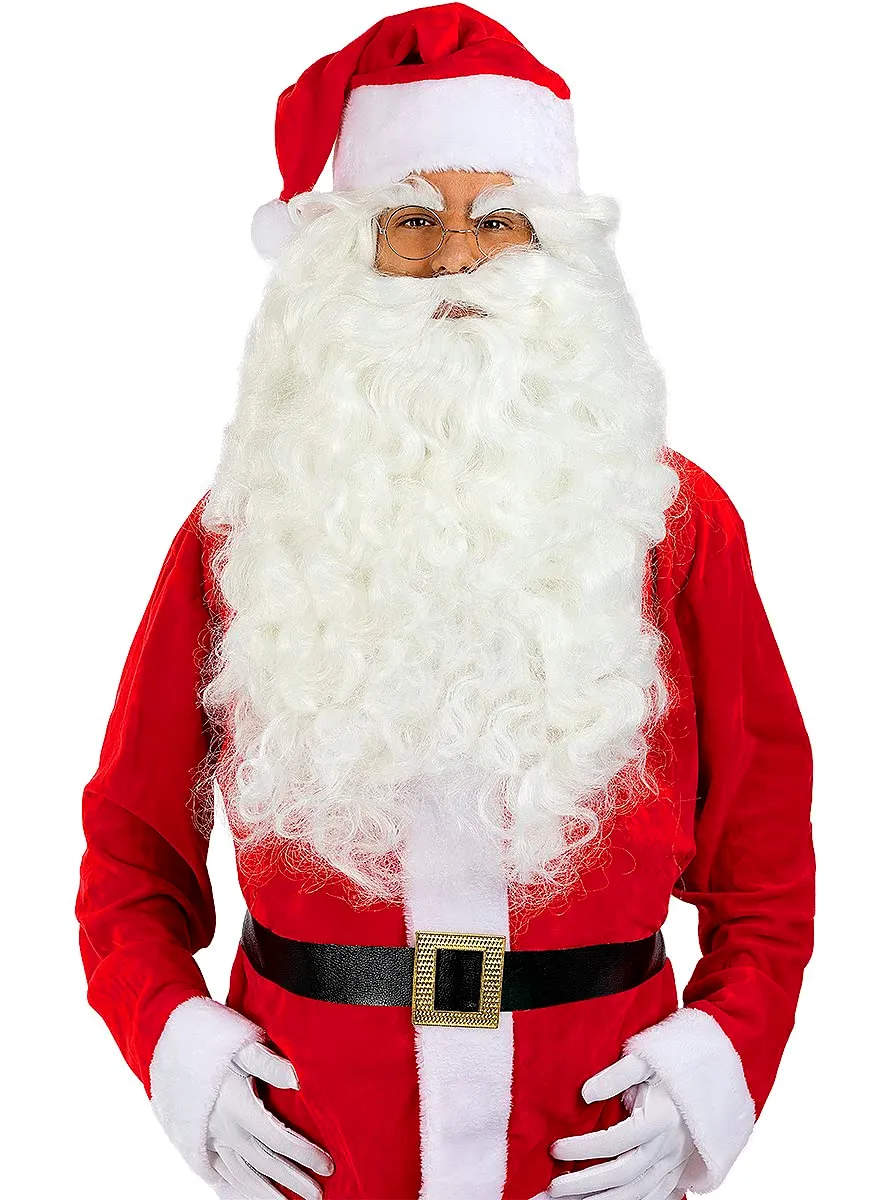 Funidelia Occhiali Rotondi Santa Claus Natale Costume