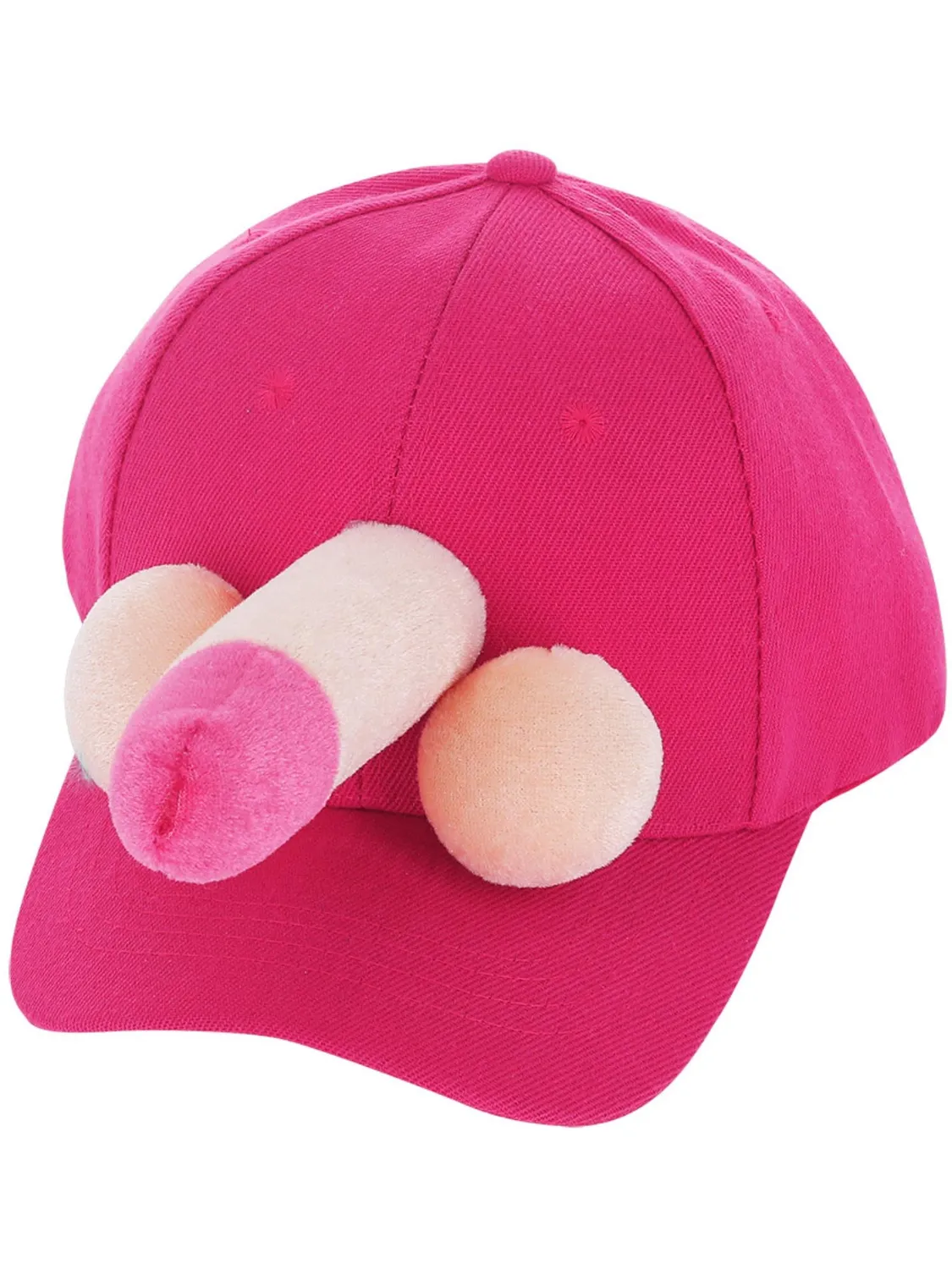 Smiffys Willy Peaked Cap cappello rosa con scherzo per adulti