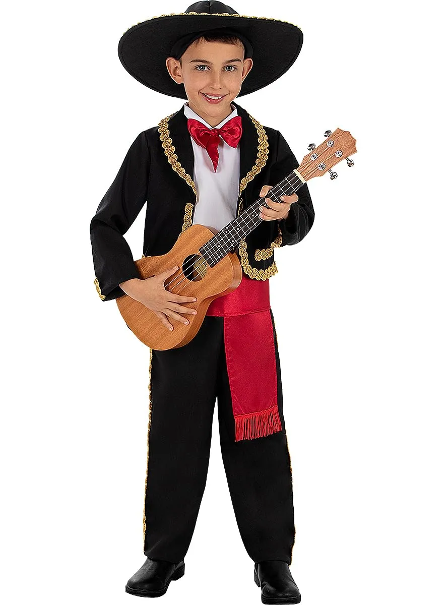 Funidelia costume mariachi bambino 3-4 anni marrone