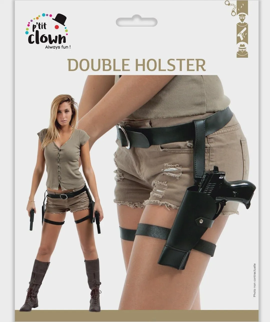 P'tit Clown 17201 Fondina Coscia Poliziotto Cosplay
