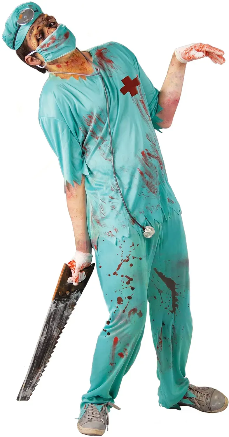 Fiestas Guirca Chirurgo Zombie Costume Adulto M Blu