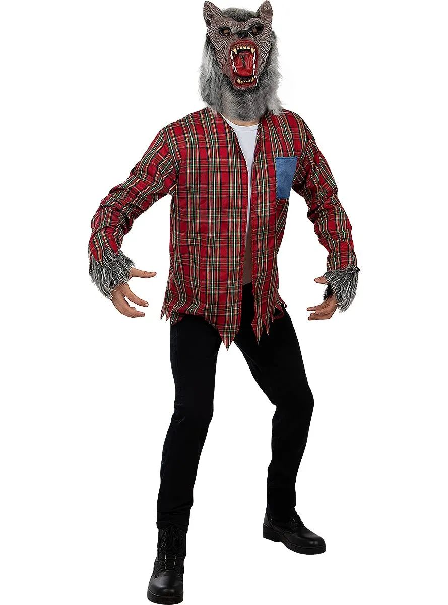Funidelia costume lupo uomo marrone peloso Halloween