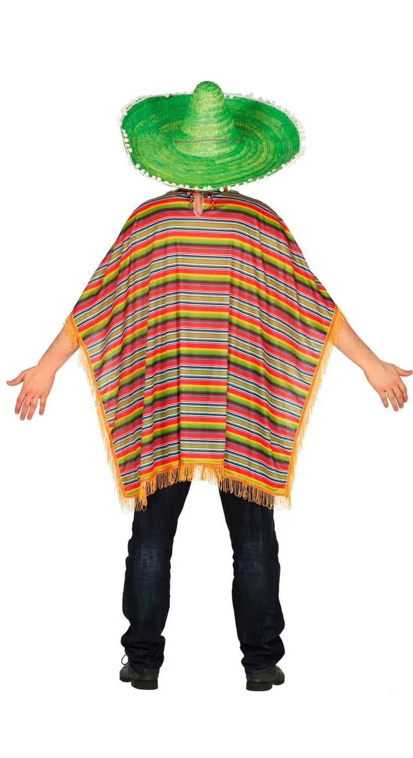 Guirca poncho messicano costume taglia unica