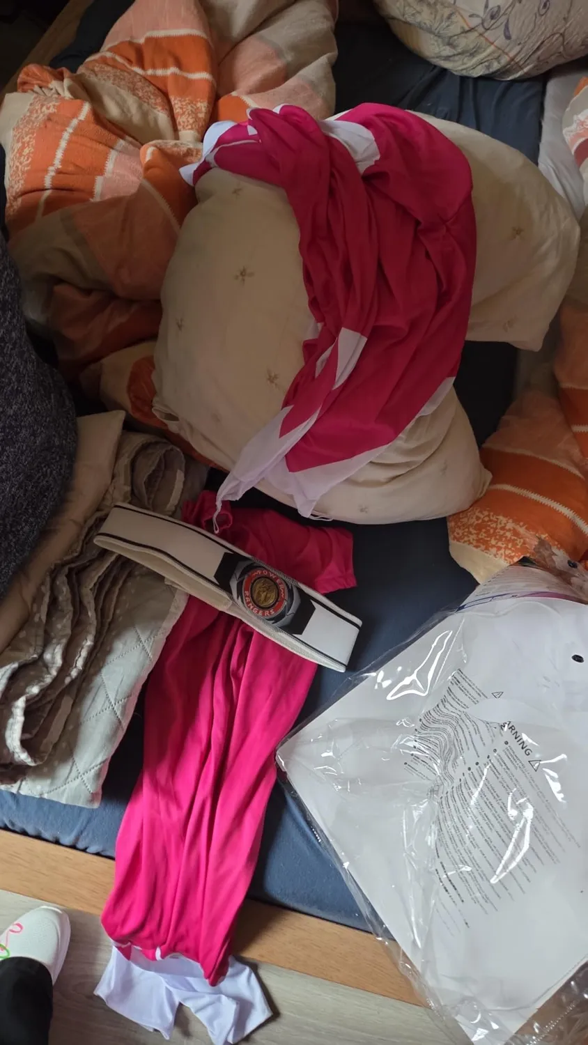 Funidelia Power Ranger rosa costume donna S con maschera