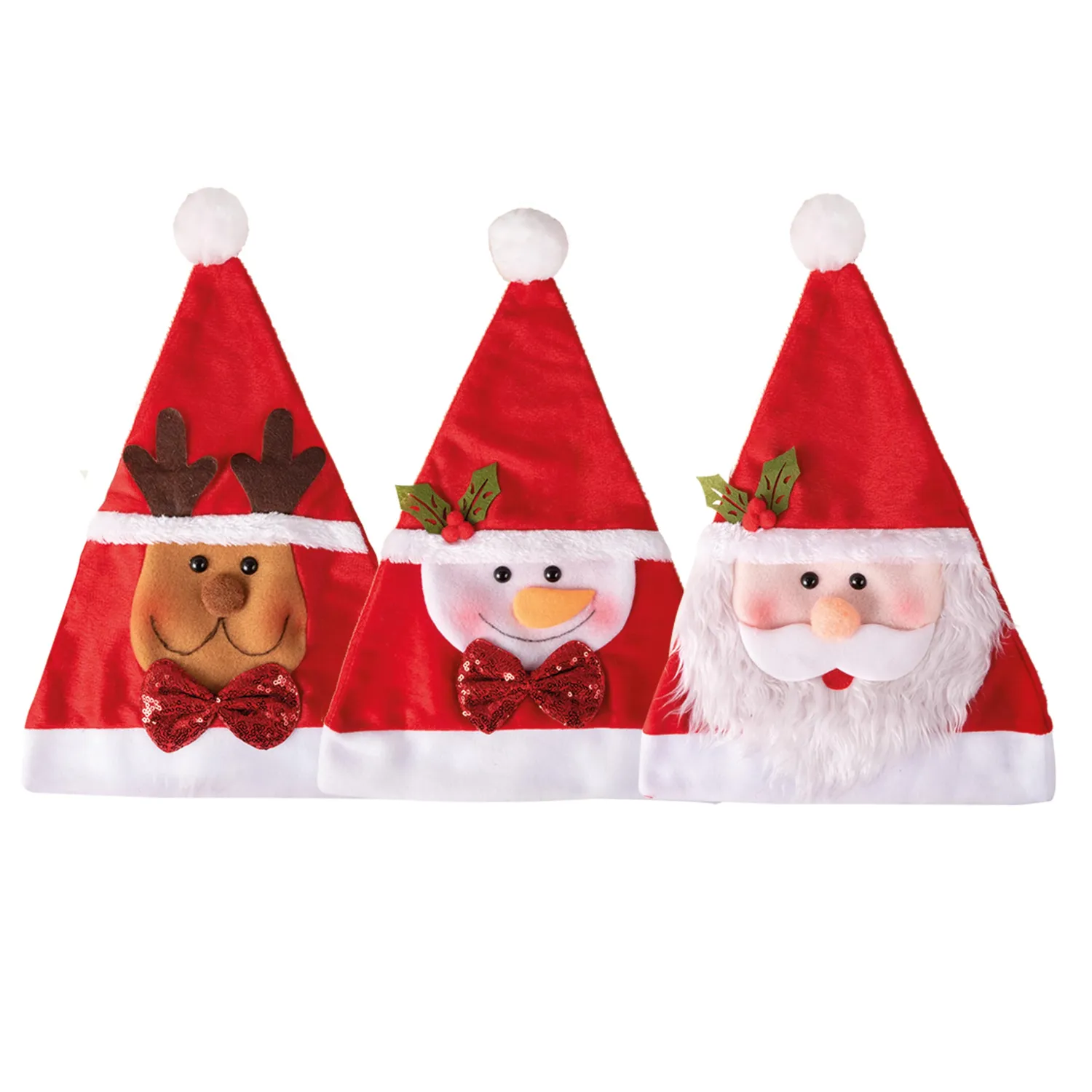 P'tit Clown 19426 Berretto Babbo Natale Adulto Rosso