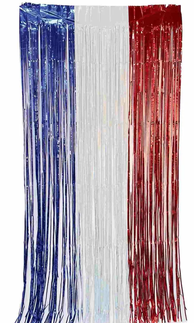 P'tit Clown tenda frange blu bianco rosso 200x100 cm