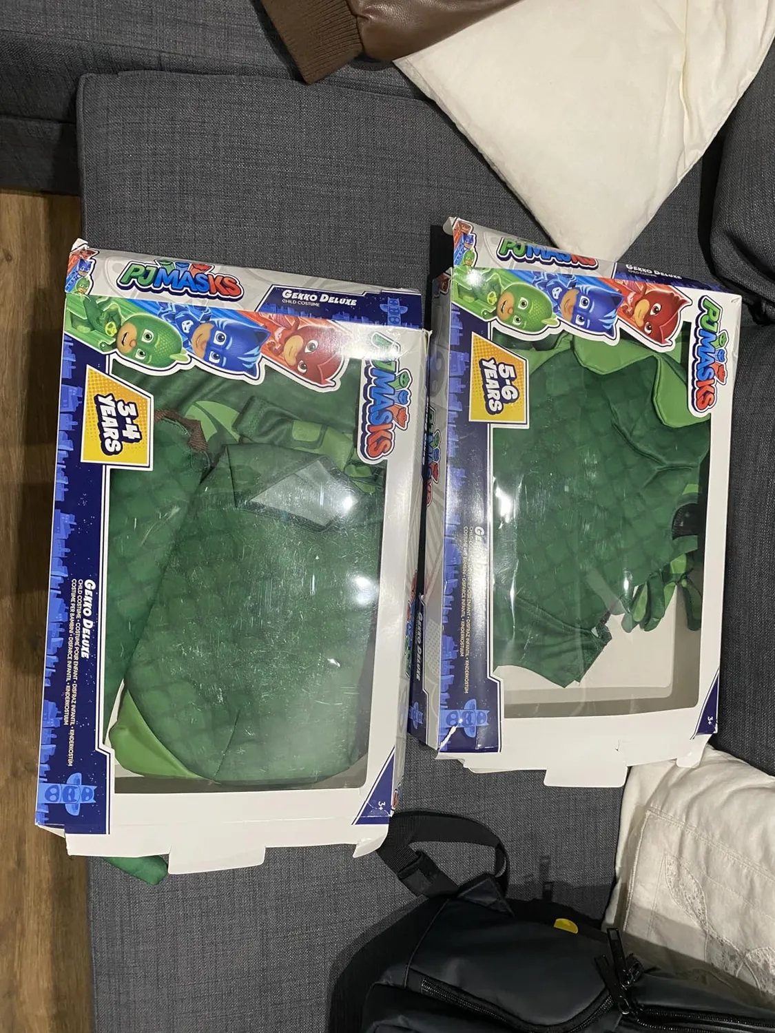 Funidelia Geco PJ Masks costume bambino 3-4 anni deluxe verde