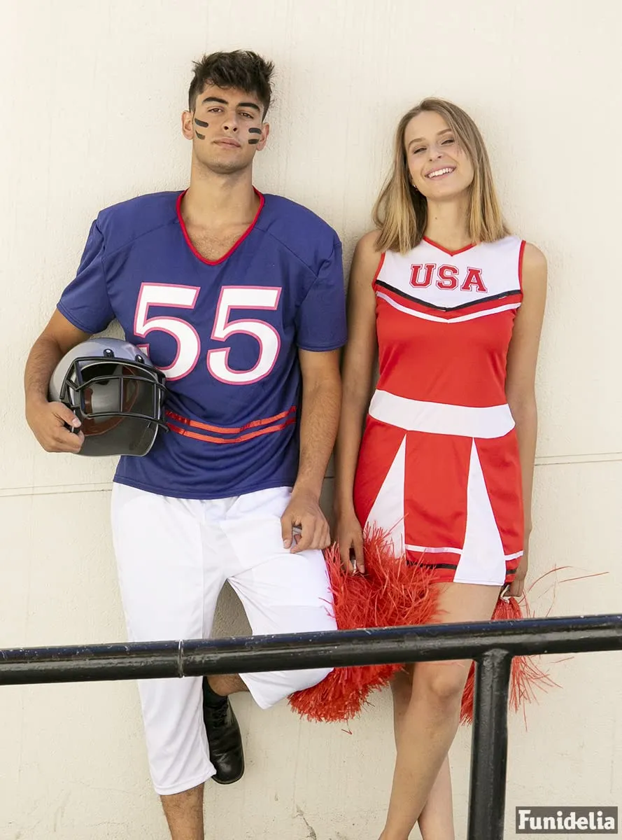 Funidelia Football Americano costume uomo XL azzurro