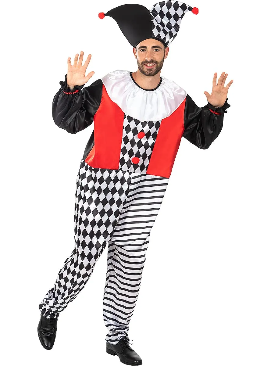 Funidelia Costume Arlecchino uomo nero taglia M
