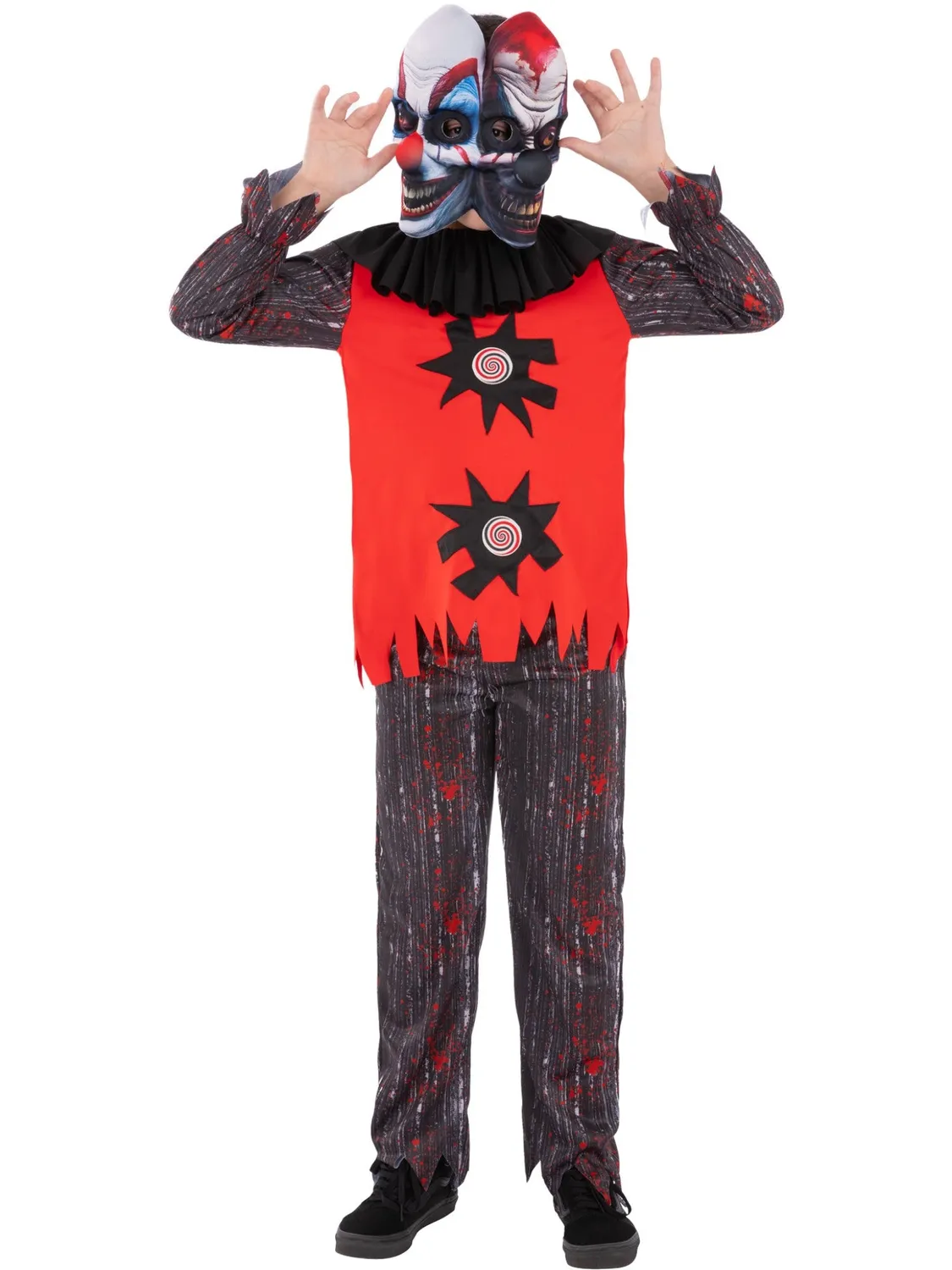 Smiffys Chuckles costume clown 2 teste bambino L 10-12 anni