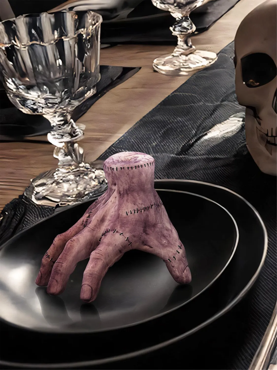 Smiffys mano gotica cucita decorazione 15 cm Halloween