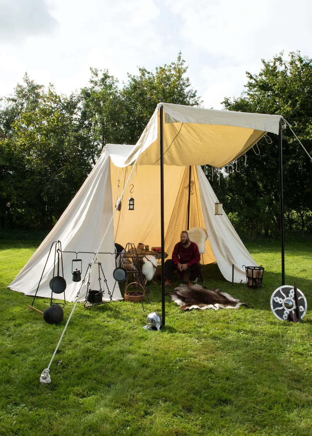 La Bottega di Merlino Jorvik tenda medievale 4x6 m in cotone