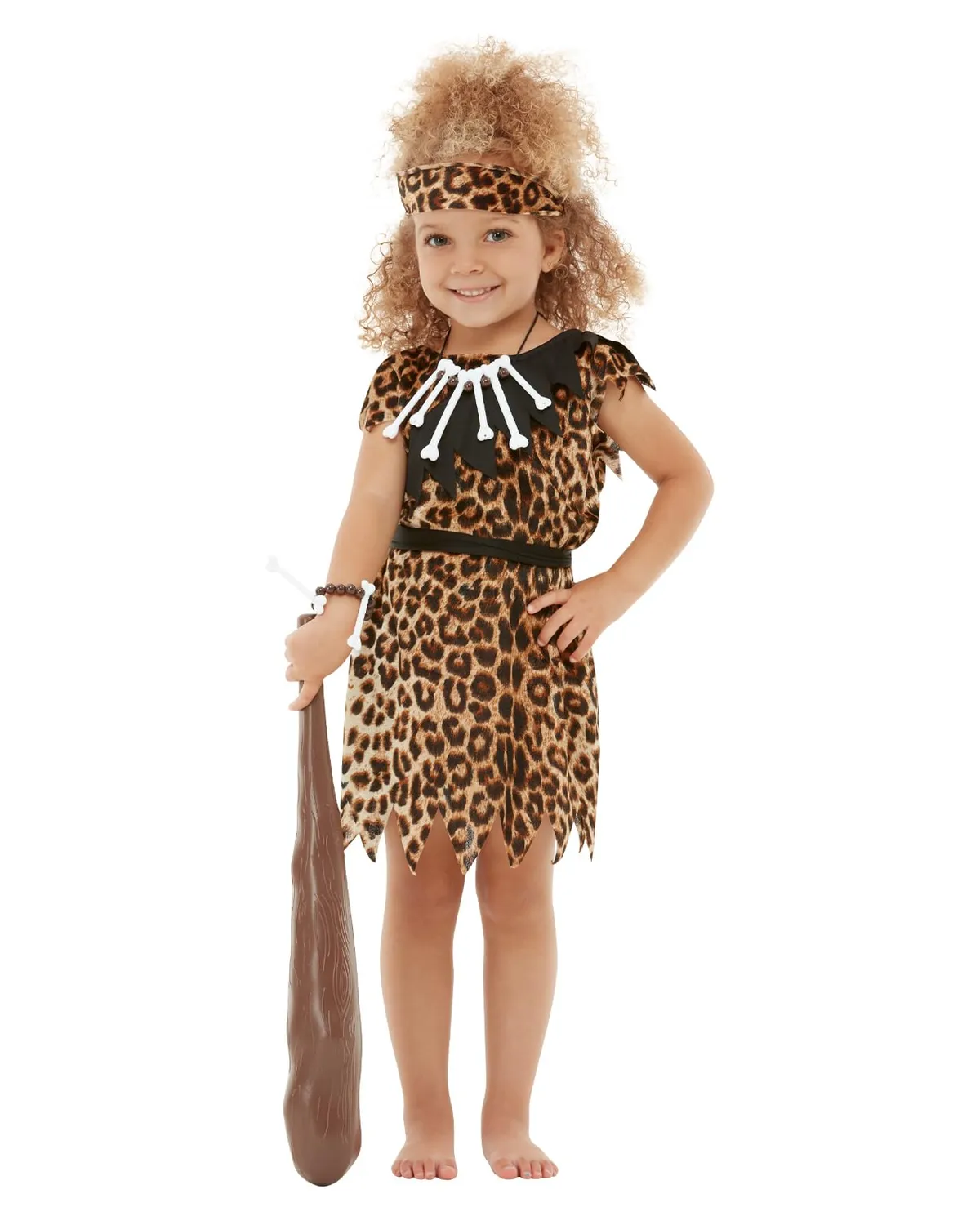 Funidelia Cavernicola costume bambino 7-9 anni marrone