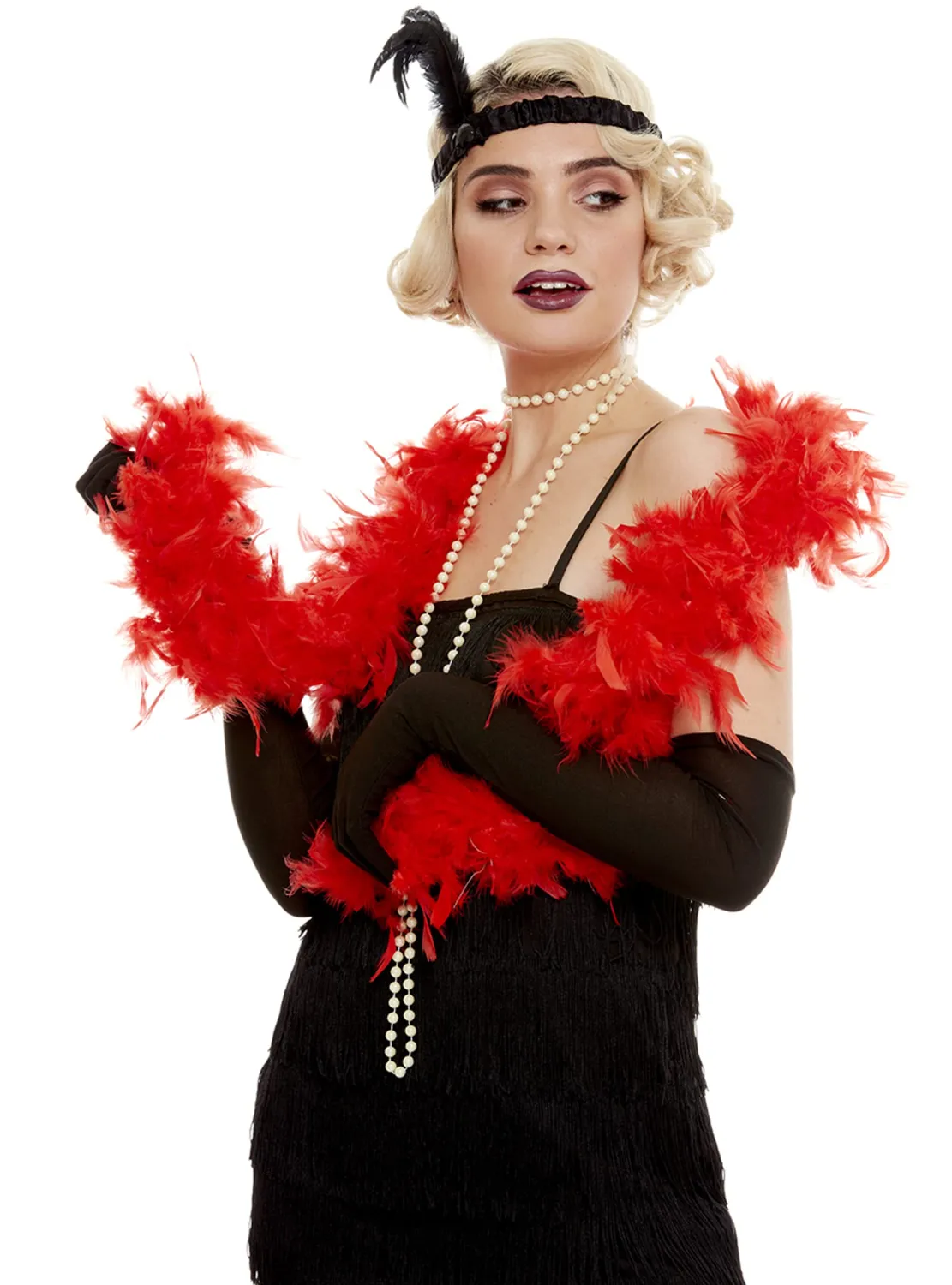 Funidelia Boa di piume costume adulto rosso
