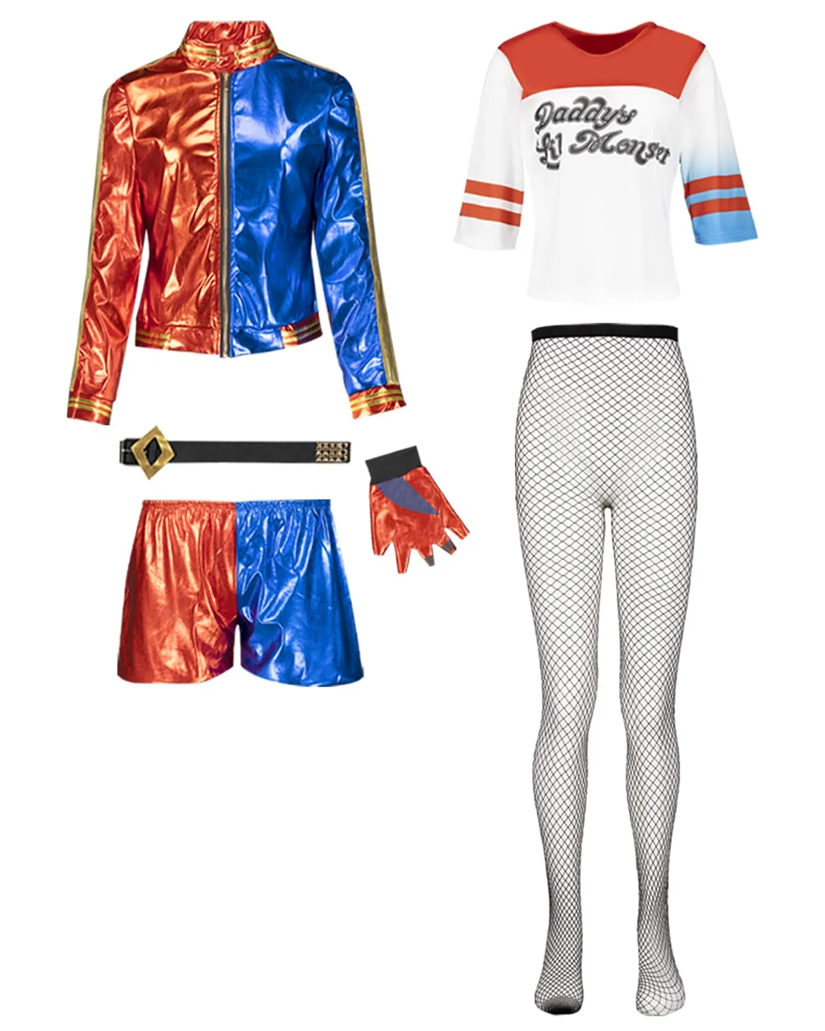 Funidelia Suicide Squad Harley Quinn costume donna L blu