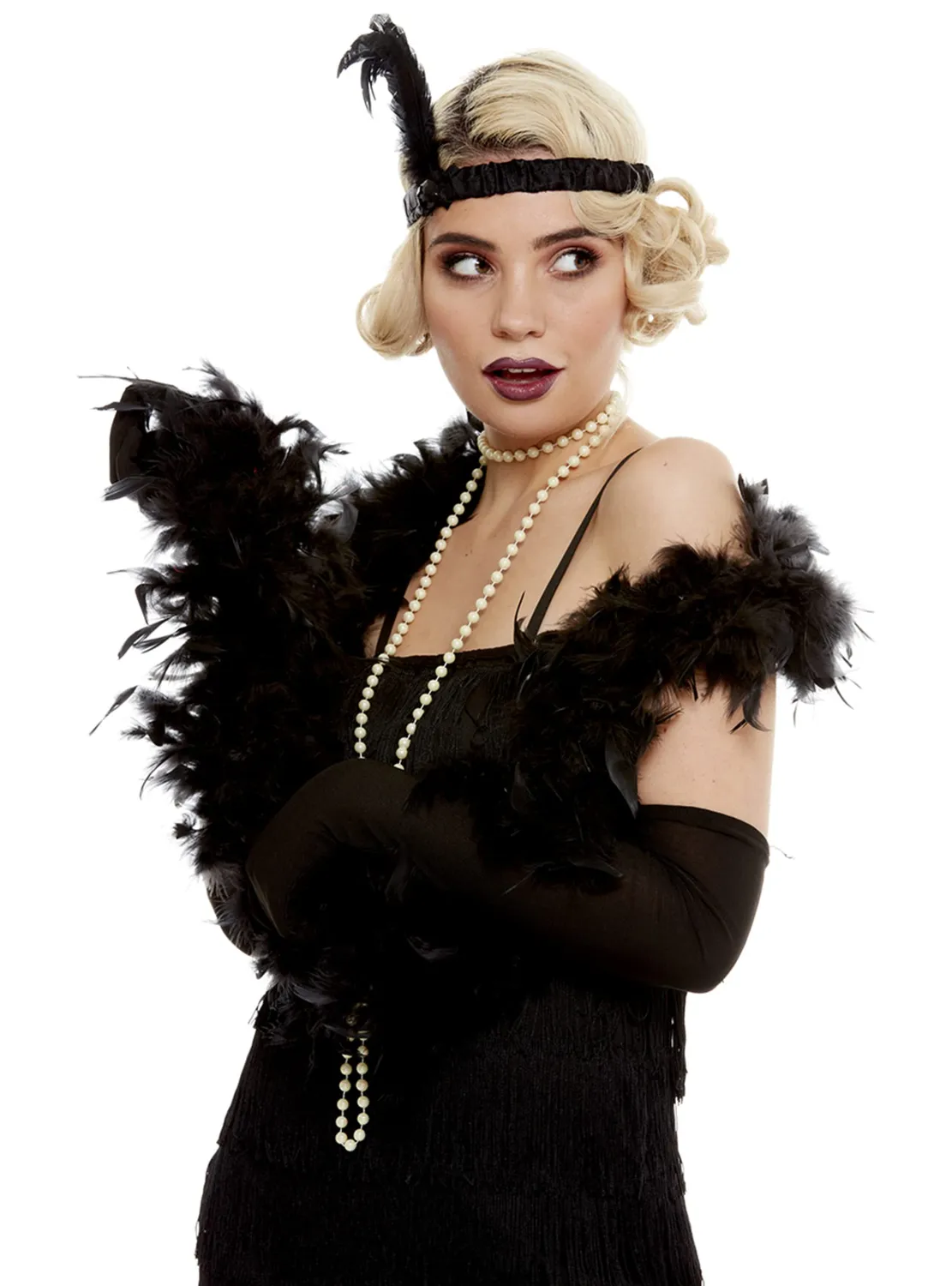 Funidelia Anni 20 Collana donna bianca accessorio costume