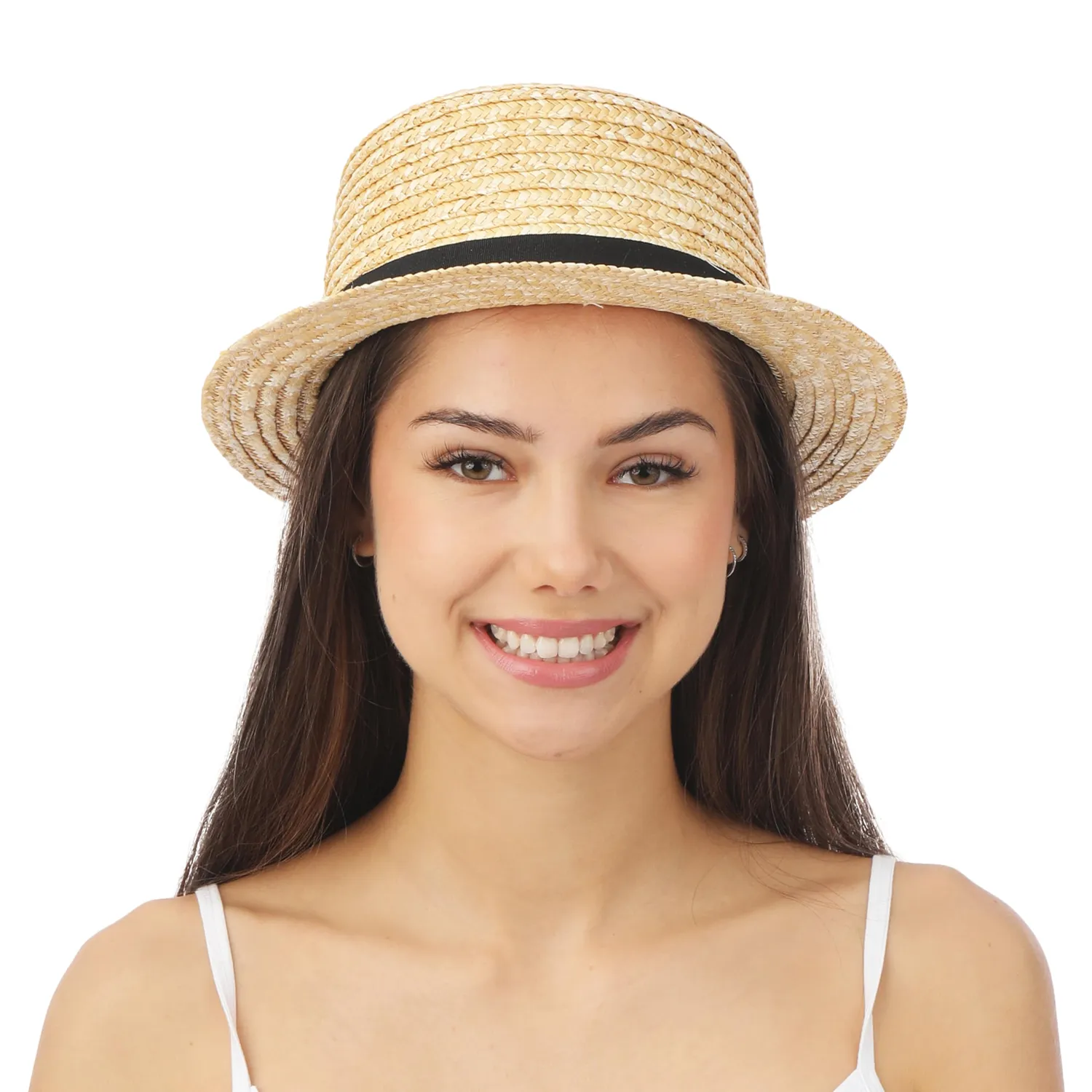 P'tit Clown canotiere cappello paglia adulto naturale