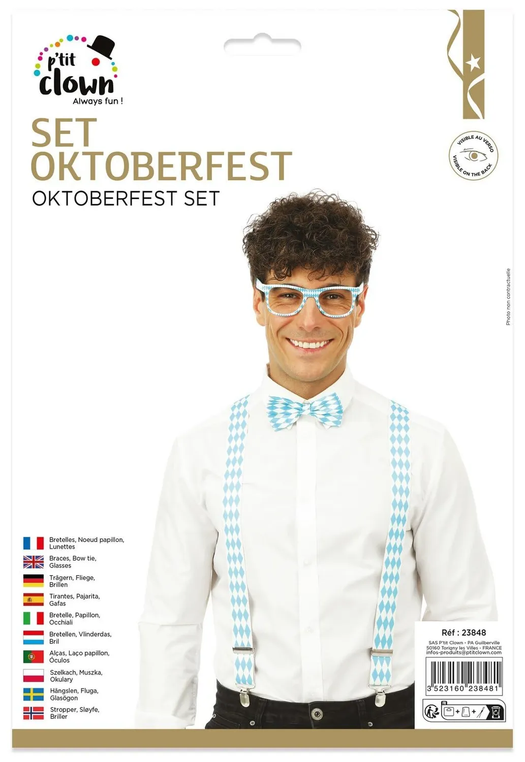 P'tit Clown 23848 set Oktoberfest per festa bavarese