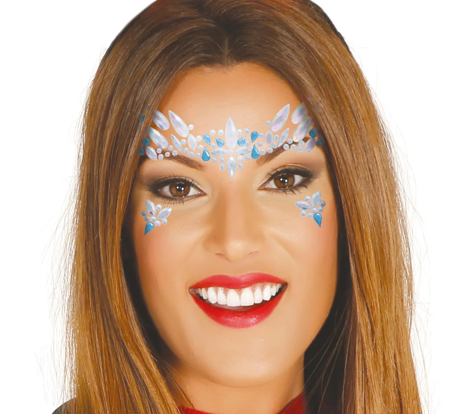 Fiestas Guirca Gioielli Viso Adesivi Multicolore donna