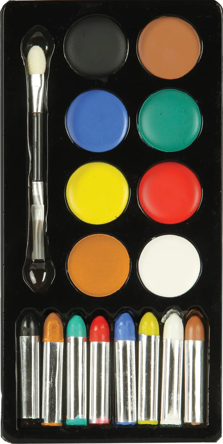 Guirca Makeup Set 17 pezzi trucchi carnevale colorati