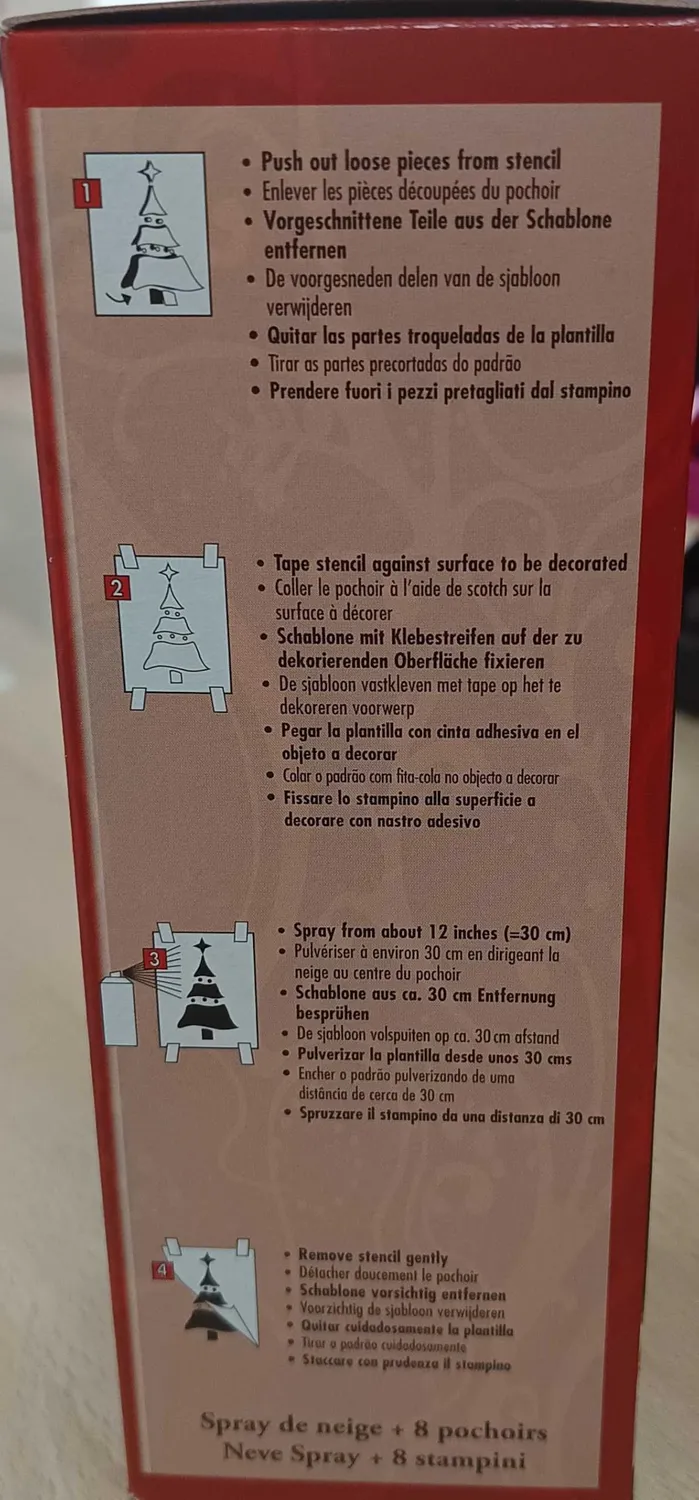 P'tit Clown Neve Artificiale Spray 150 ml con Stencil