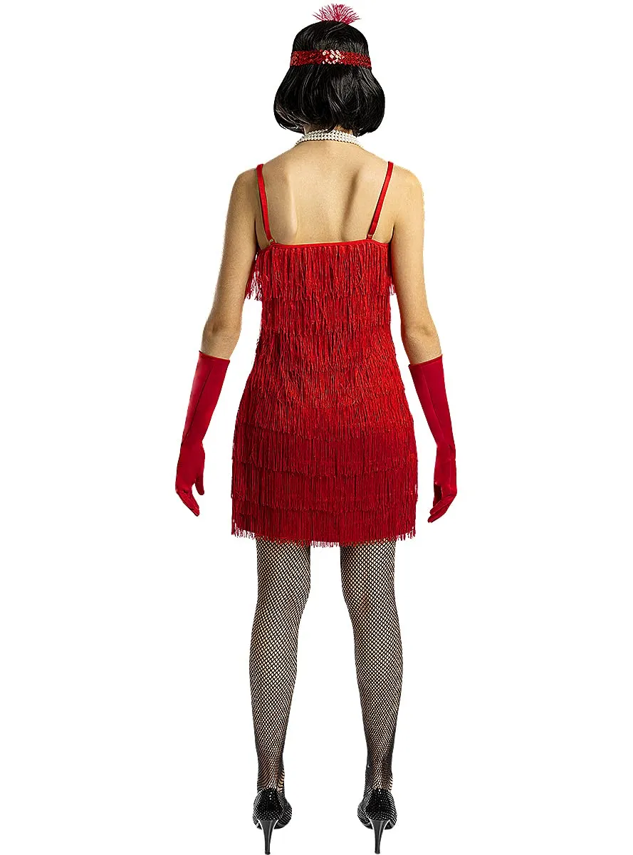 Funidelia Charleston anni 20 vestito donna rosso taglia XS