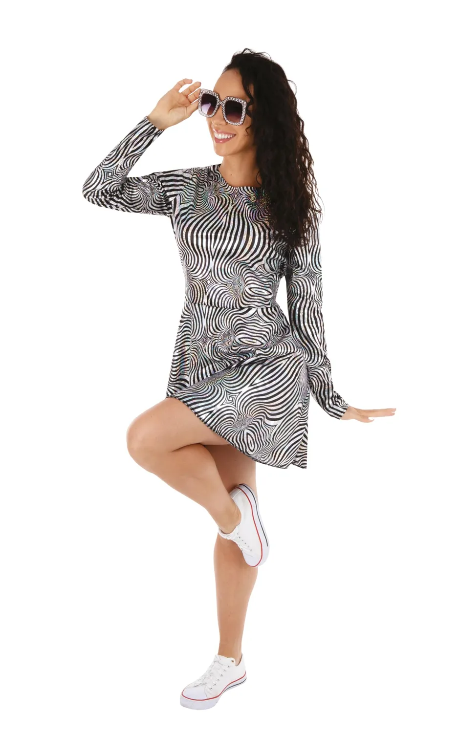 P'tit Clown Robe Disco Vestito Costume Donna XL