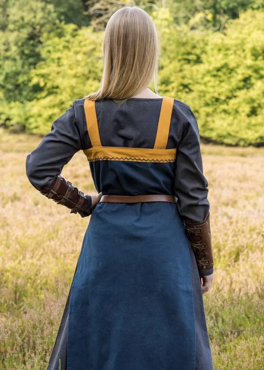 La Bottega di Merlino Hilja sopravveste blu cotone