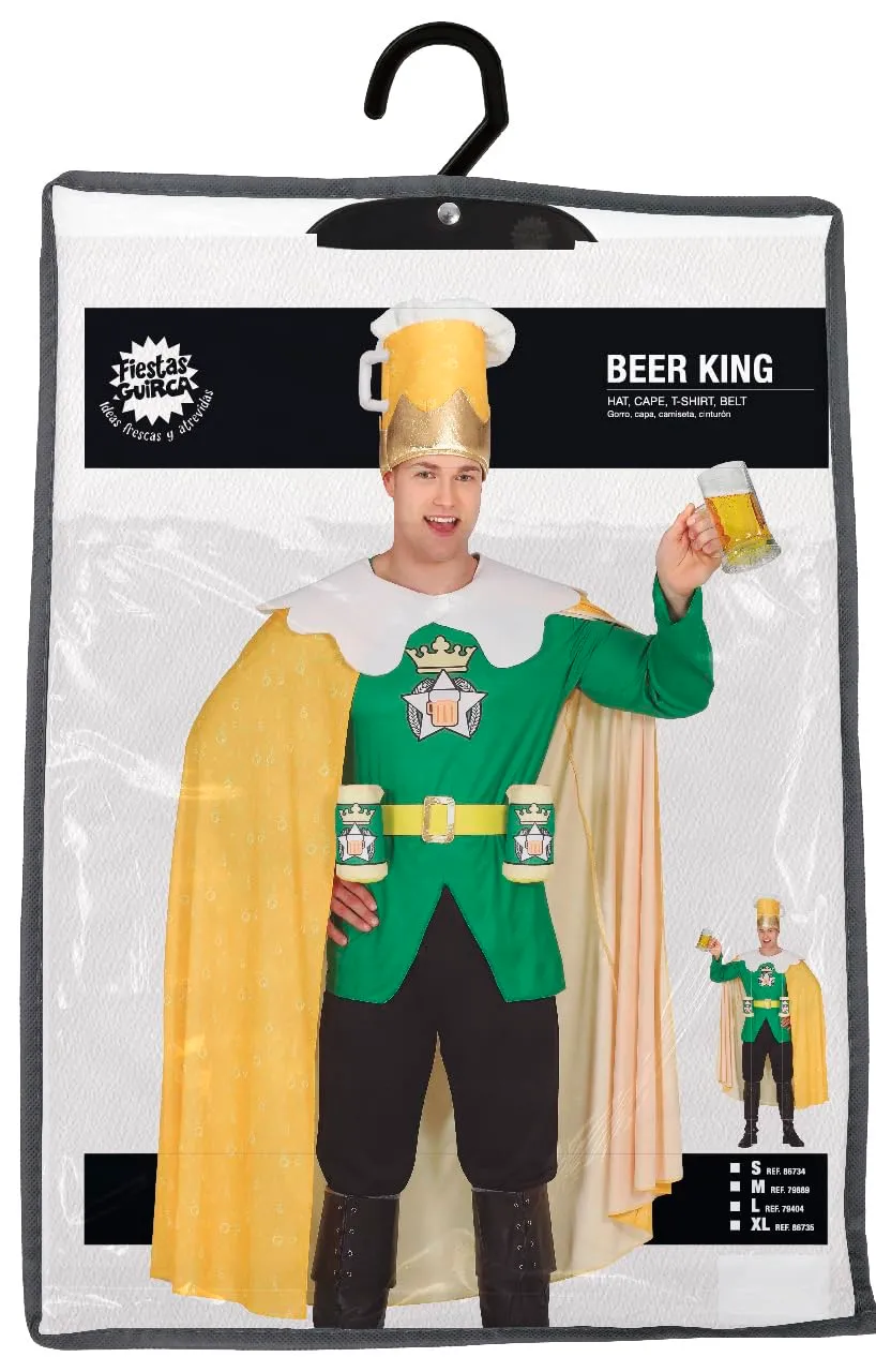 Fiestas Guirca Birra costume uomo L verde con cappello