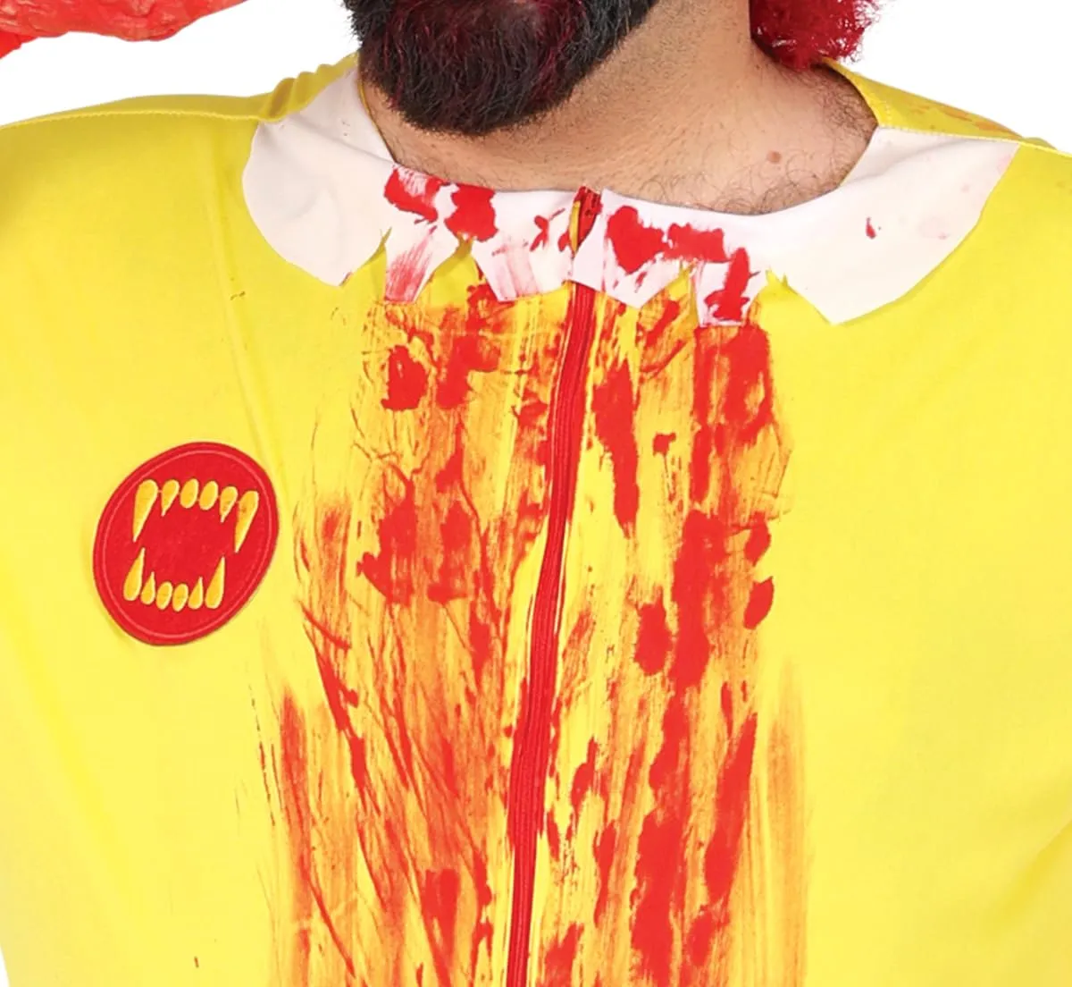 Guirca Costume Clown Burger Tuta Giallo Rosso L 52-54