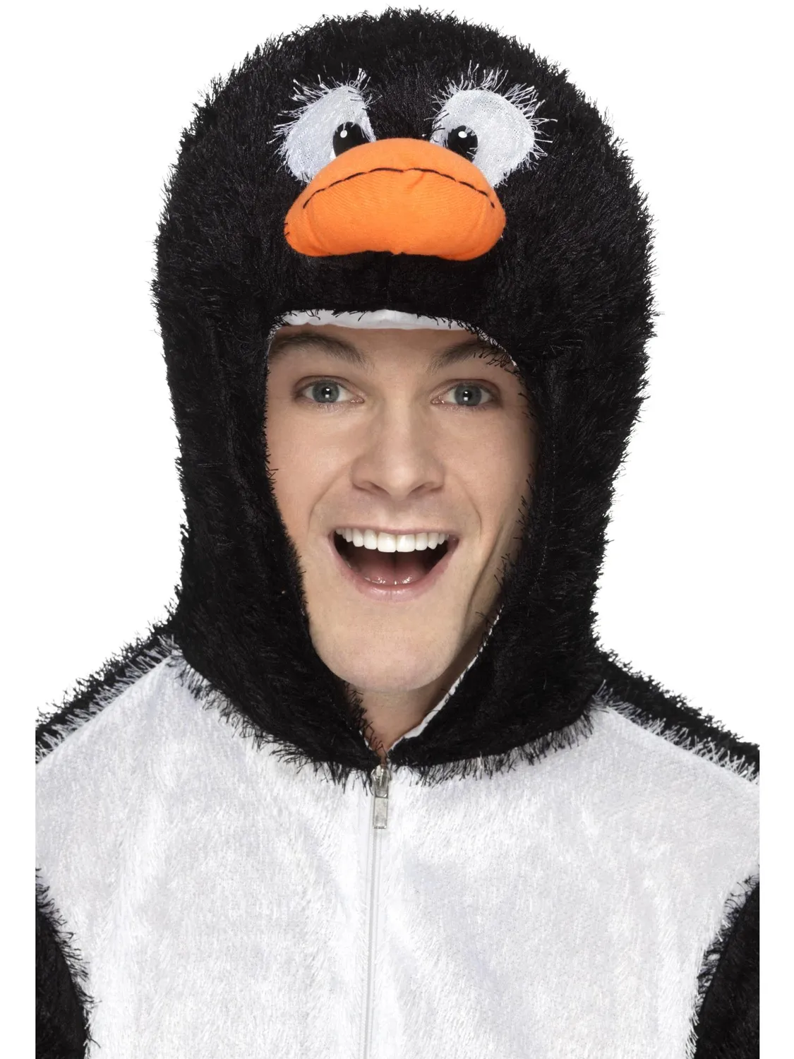 Smiffys pinguino costume adulto tuta con cappuccio